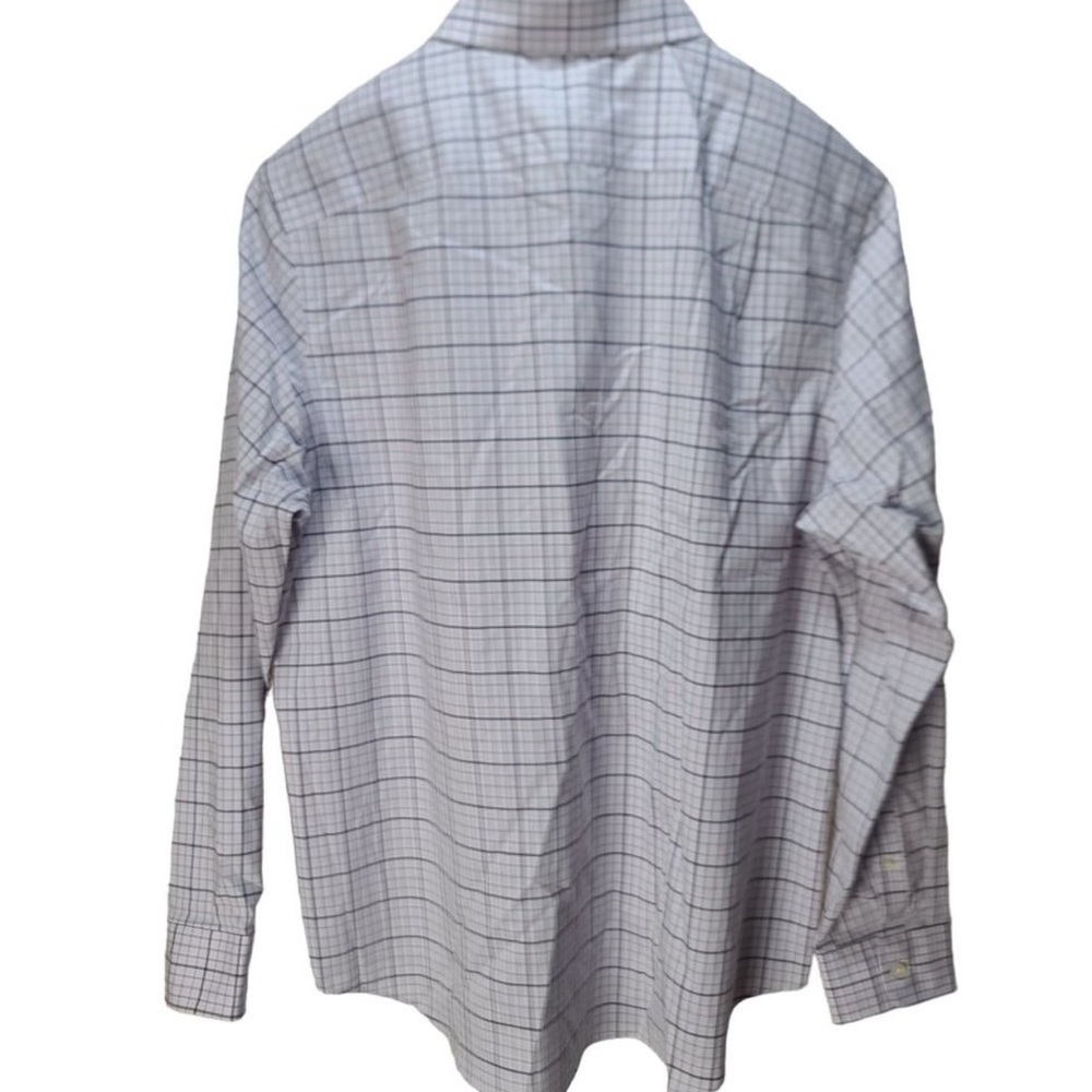Men's Grid Windowpane Checkered Button Down Shirt - Picture 2 of 10